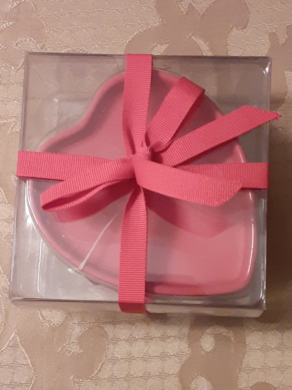 Heart Shaped Ceramic Candle, Vanilla Scent